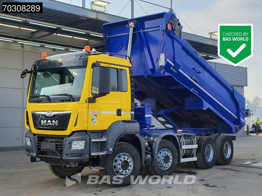 MAN TGS 35.420 8X4 15m3 CIF Bennes tipper Steel Suspension Big-Axle Automatic Euro 6