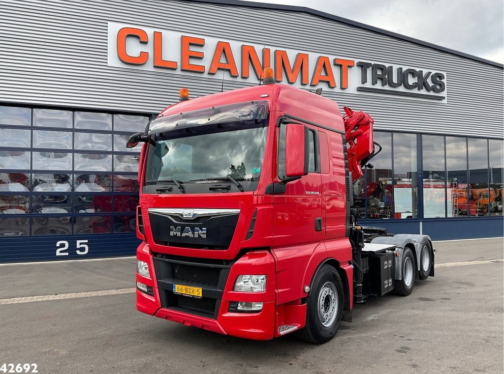 Man TGX 28.440 Euro 6 Fassi 23 Tonmeter laadkraan + Fly-Jib
