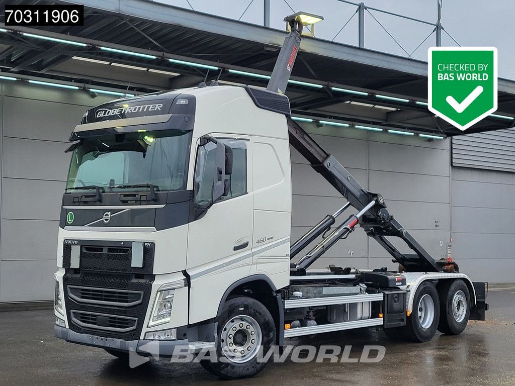 Volvo FH 460 6X2 HIAB ULT21S61 containersystem Lift+steering axle Automatic VEB+ Euro 6