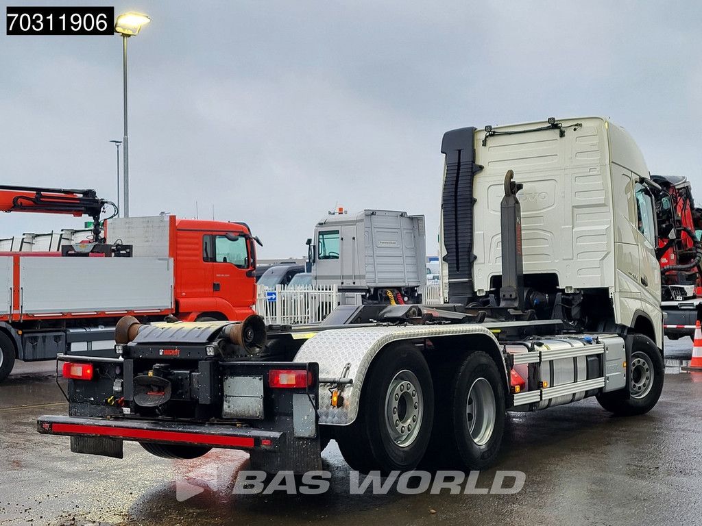 Volvo FH 460 6X2 HIAB ULT21S61 containersystem Lift+steering axle Automatic VEB+ Euro 6