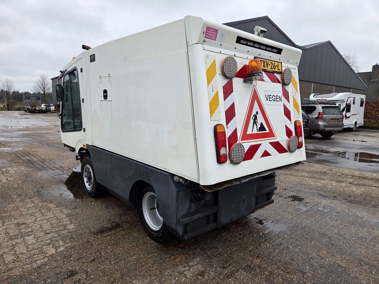 Tennant veegwagen veegzuigwagen veegmachine