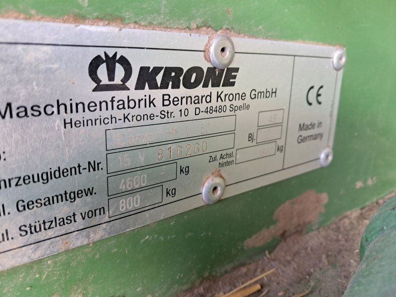 Krone Comprima V 150 XC