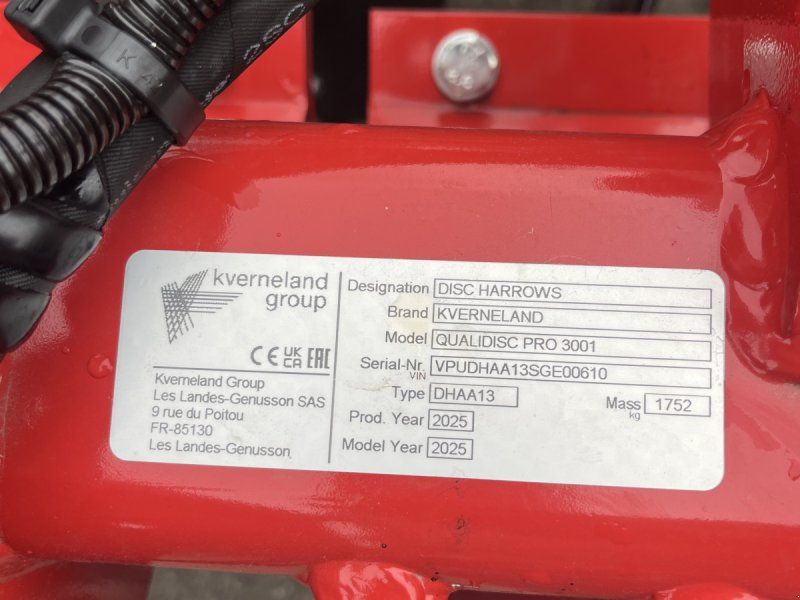 Kverneland Quali Pro 3001