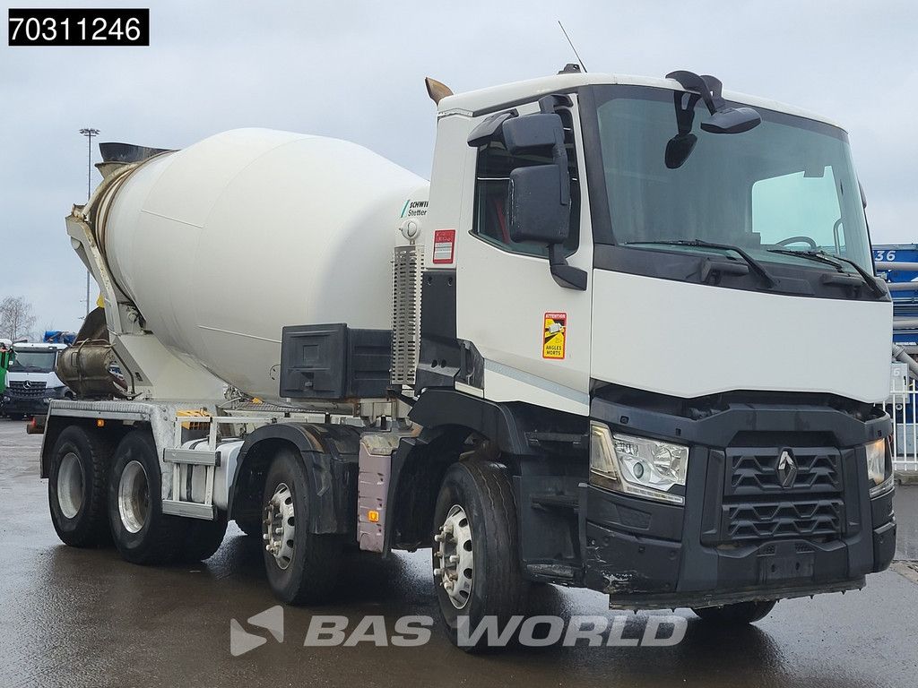 Renault C 430 8X4 9m3 Stetter Mixer Steel suspension Automatic Euro 6