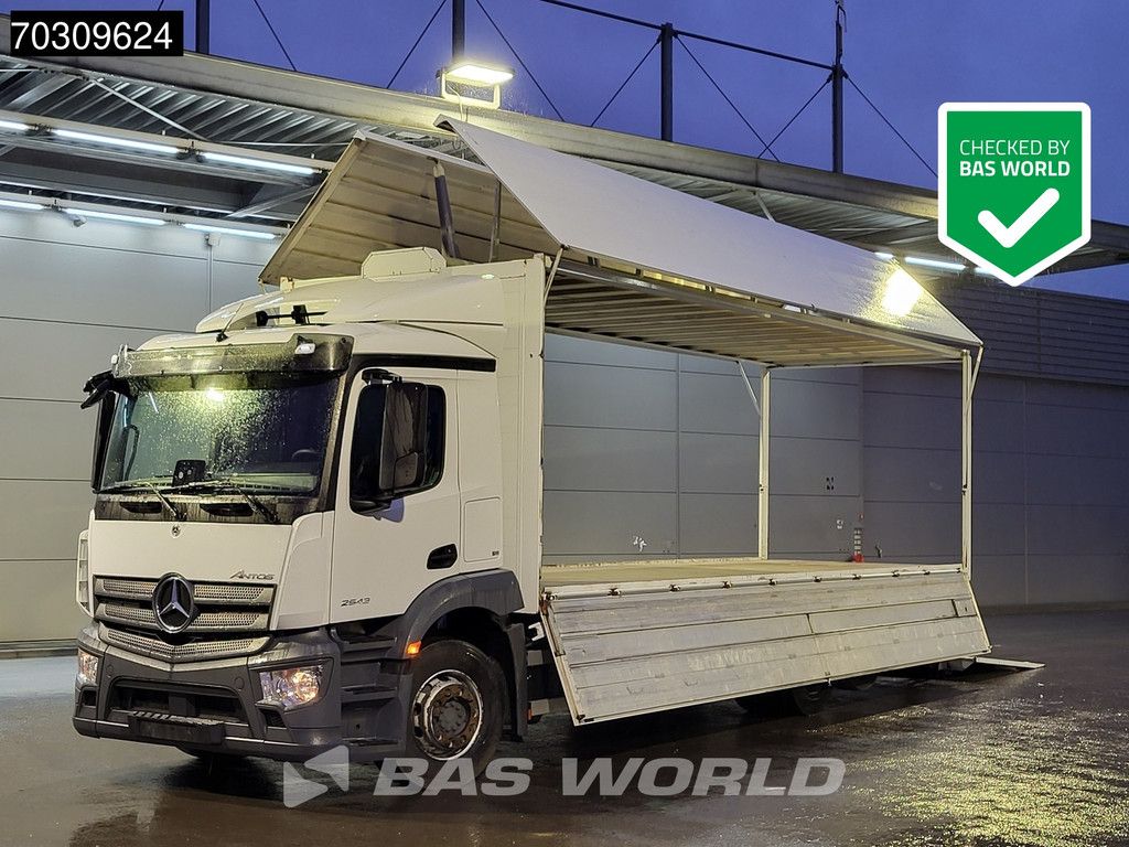 Mercedes Antos 2543 6X2 Lift-Axle Lifting roof 2000 kg Ladebordwand Automatic Airco Euro 6