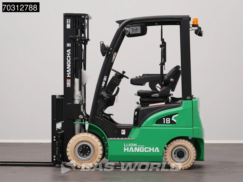 Hangcha CPD18 Li-ion - Triplex - Free lift - Side shift