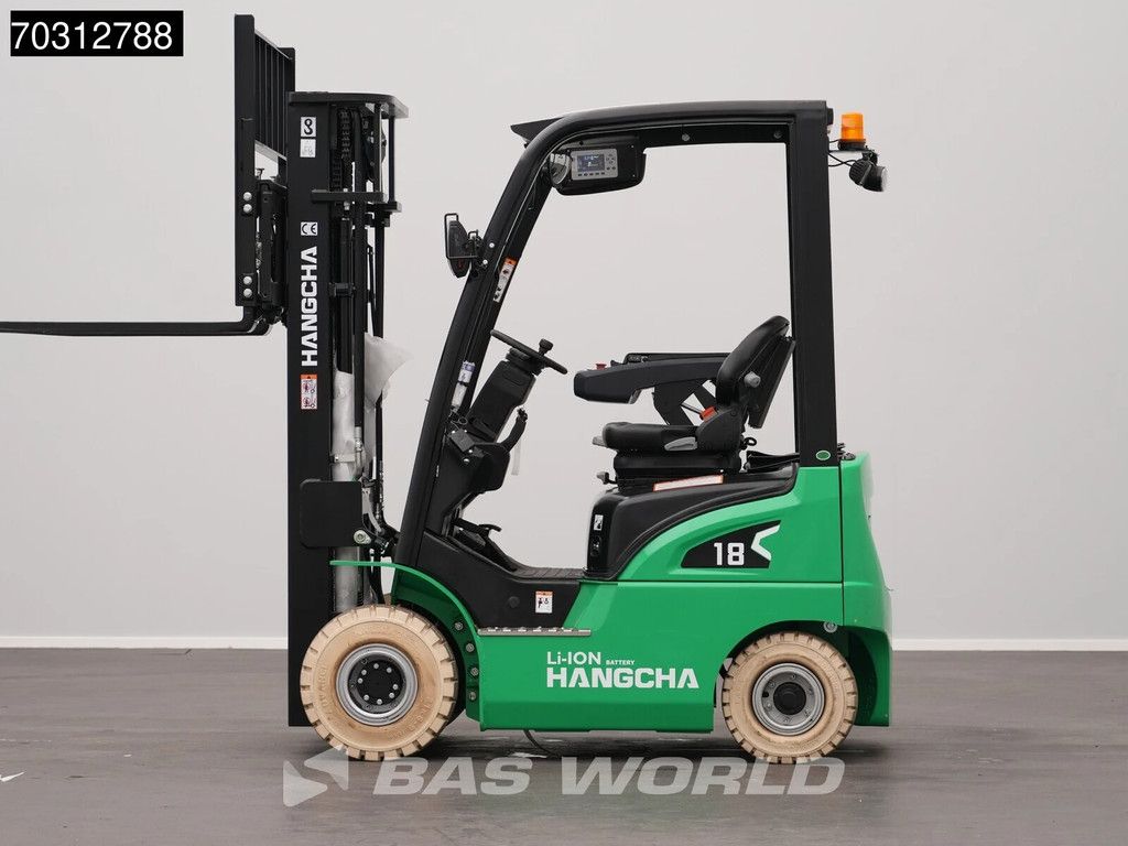 Hangcha CPD18 Li-ion - Triplex - Free lift - Side shift