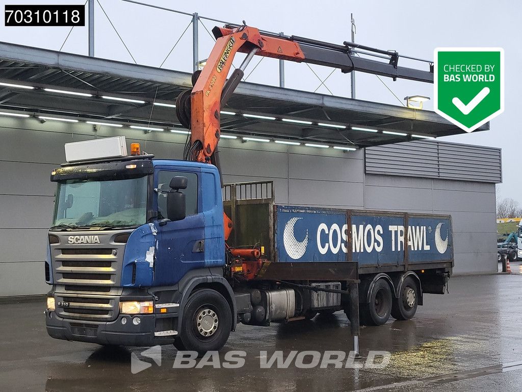 Scania R R310 6X2 Palfinger PK23080 Crane Lift+Steering axle 3-pedals Euro 3