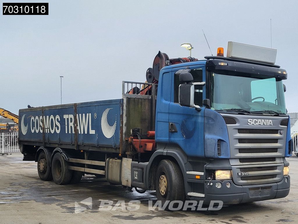 Scania R R310 6X2 Palfinger PK23080 Crane Lift+Steering axle 3-pedals Euro 3