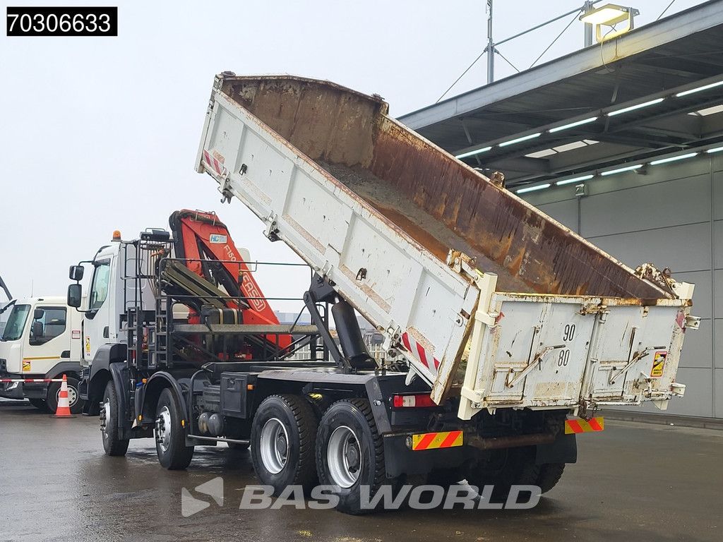 Renault Kerax Kerax 410 8X4 Fassi F150A22 Crane 2-way tipper Manual Big-Axle Steelsuspension