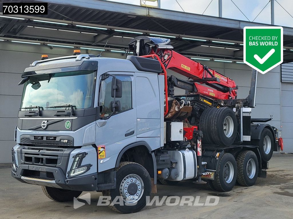 Volvo FMX 540 6X6 Palfinger Epsilon S260L87 wood crane Holztransport VEB+ Automatic Euro 6