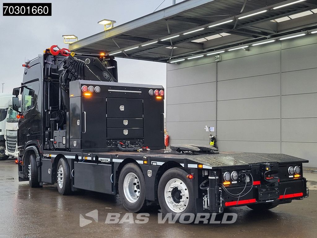 Scania S660 8X2 HMF 9520OK-RCS Crane Kran Fifth wheel Full Air Lift+steering axle