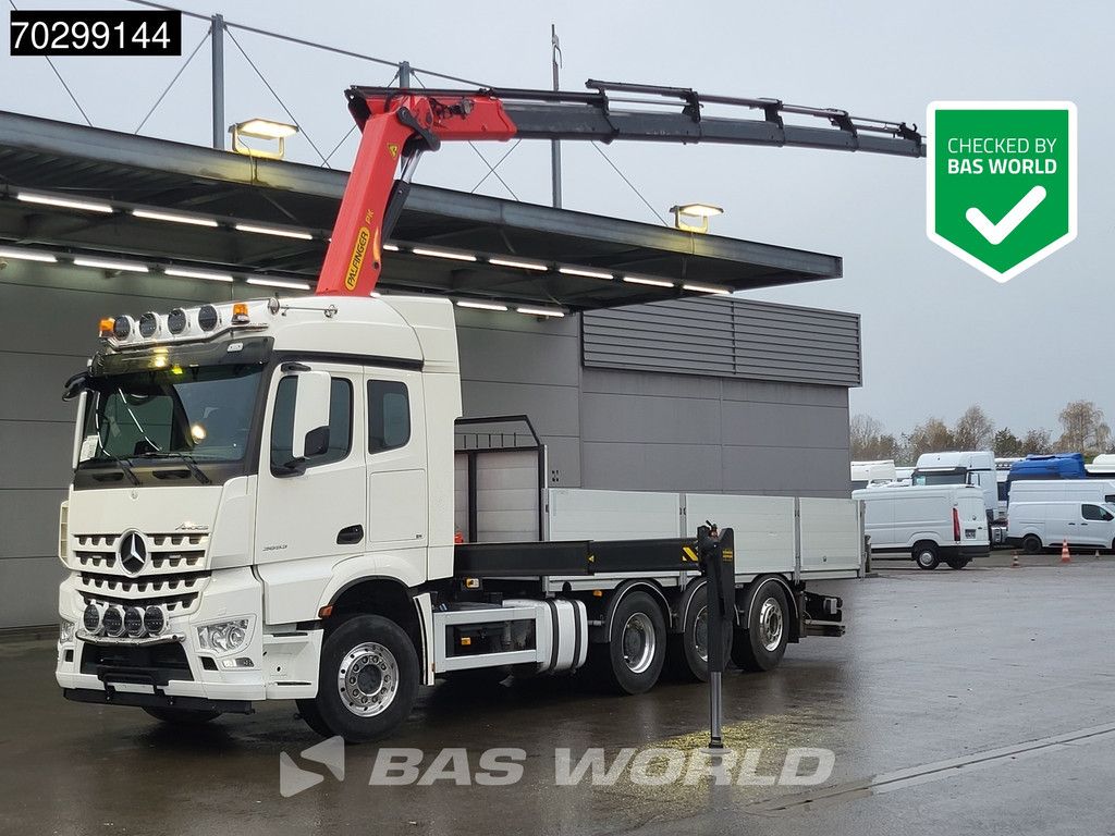 Mercedes Arocs Aroc 3653 8X4 Palfinger PK26002-EH G Kran Crane Remote Lift + steering axle Euro 6