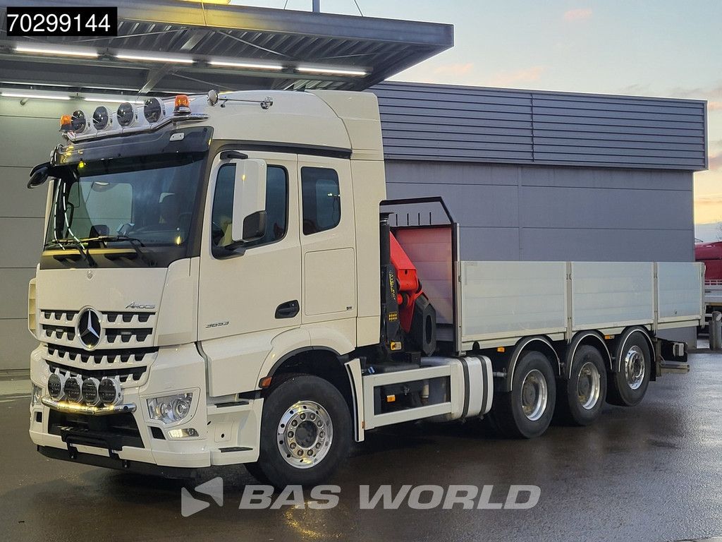 Mercedes Arocs Aroc 3653 8X4 Palfinger PK26002-EH G Kran Crane Remote Lift + steering axle Euro 6