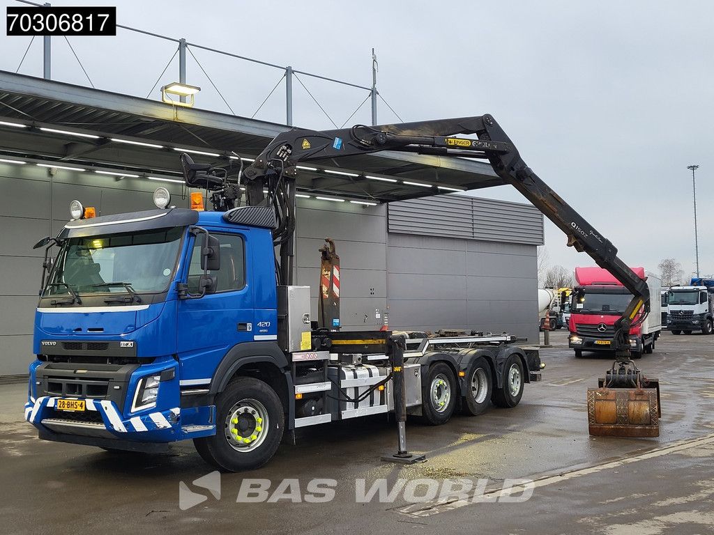 Volvo FMX 420 8X2 NL-Truck Palfinger Epsilon Q150Z Crane VDL S-25-6400 Lift+Steering axle VEB+