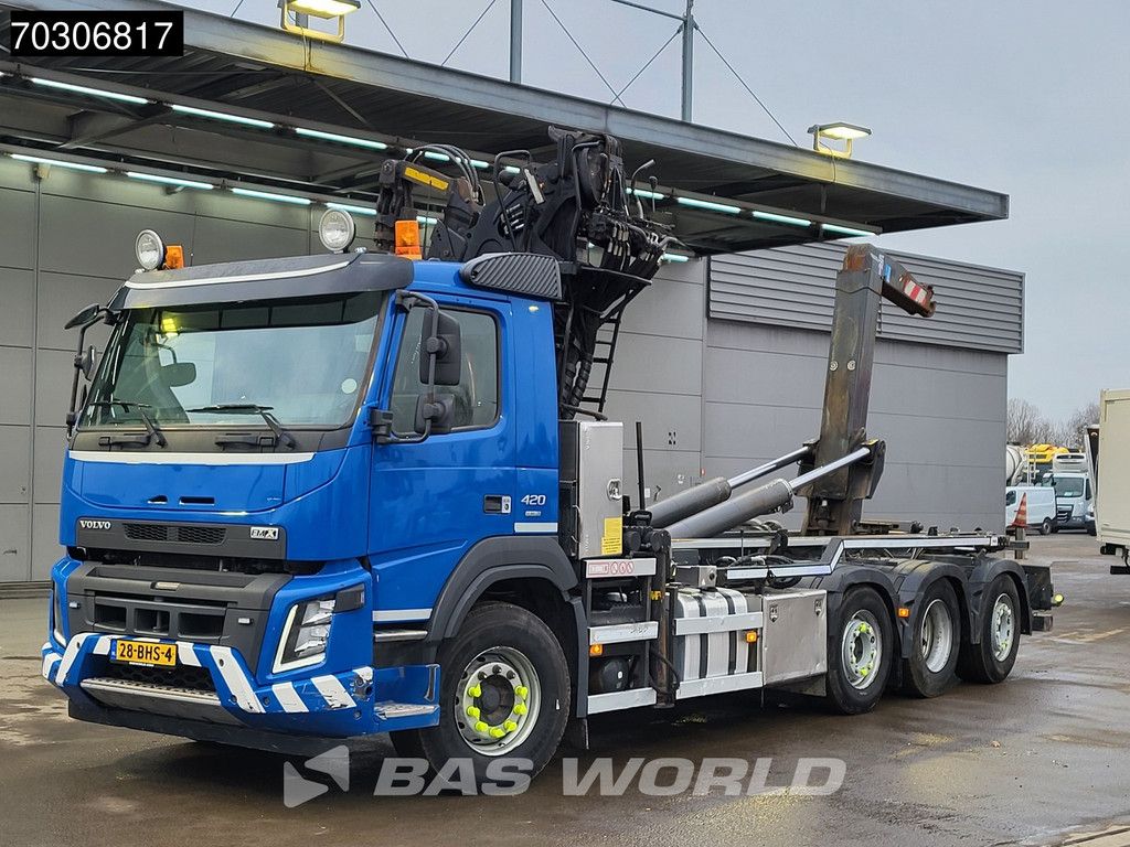Volvo FMX 420 8X2 NL-Truck Palfinger Epsilon Q150Z Crane VDL S-25-6400 Lift+Steering axle VEB+