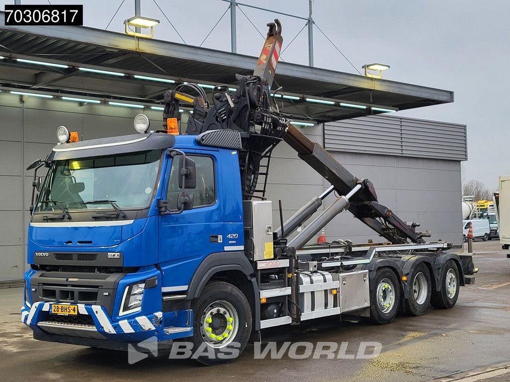 Volvo FMX 420 8X2 NL-Truck Palfinger Epsilon Q150Z Crane VDL S-25-6400 Lift+Steering axle VEB+