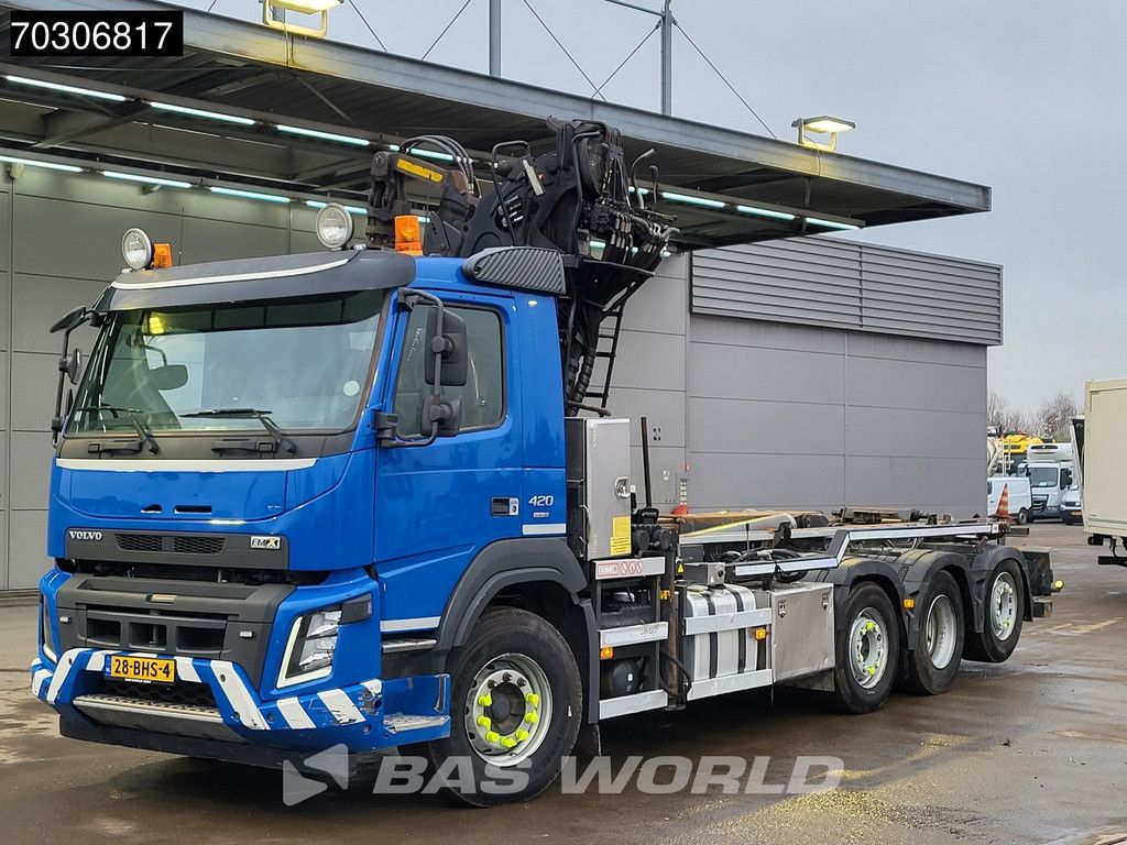 Volvo FMX 420 8X2 NL-Truck Palfinger Epsilon Q150Z Crane VDL S-25-6400 Lift+Steering axle VEB+