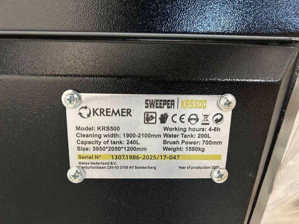 Kremer KRS500 2025 sweeper