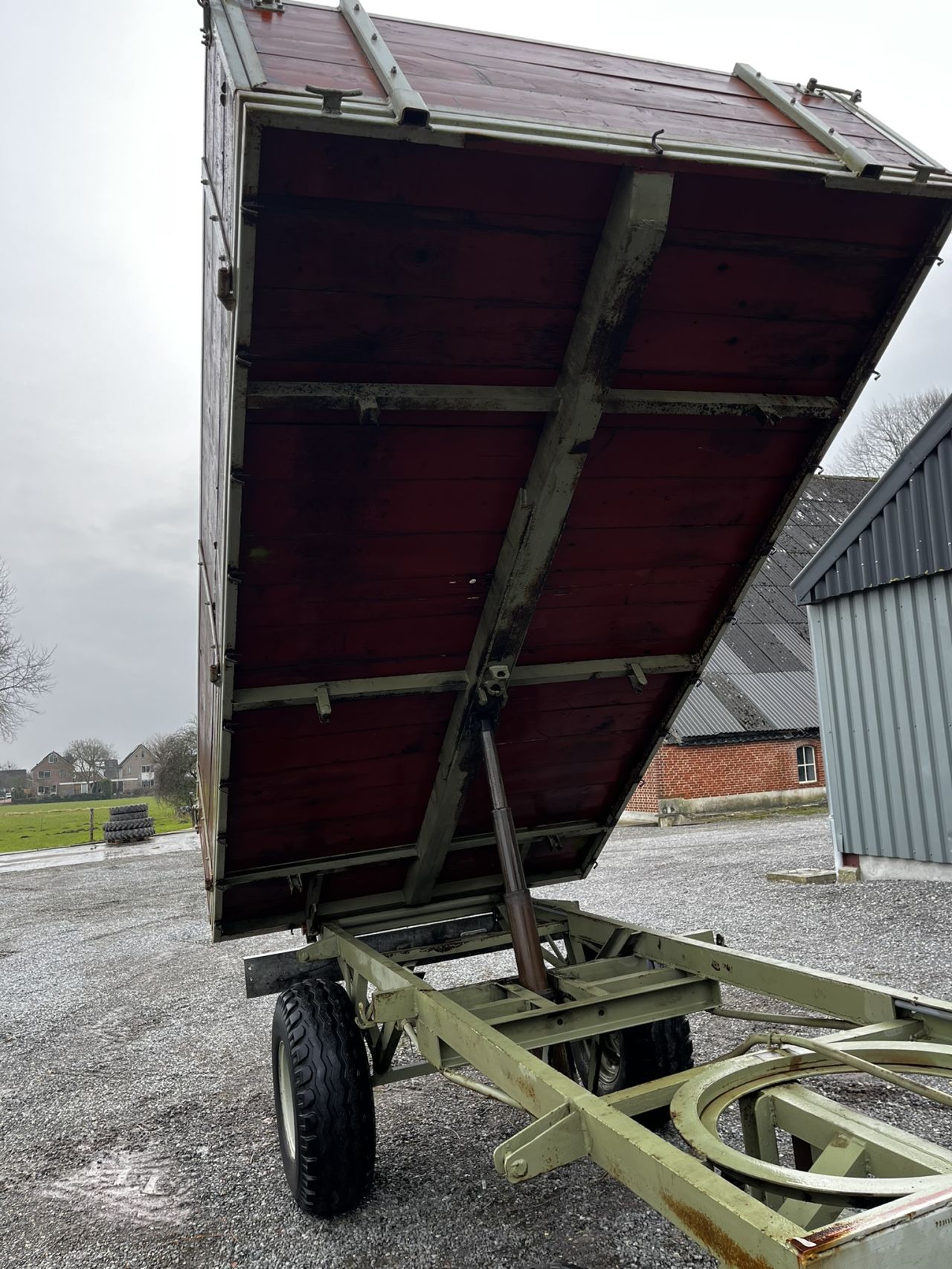 4-Wielige kipper / landbouwwagen