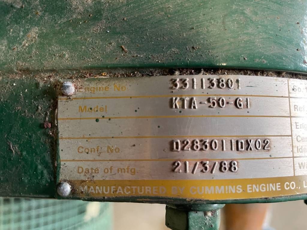 Cummins KTA-50-G1 - 919 kVA used generator - DPX-12657