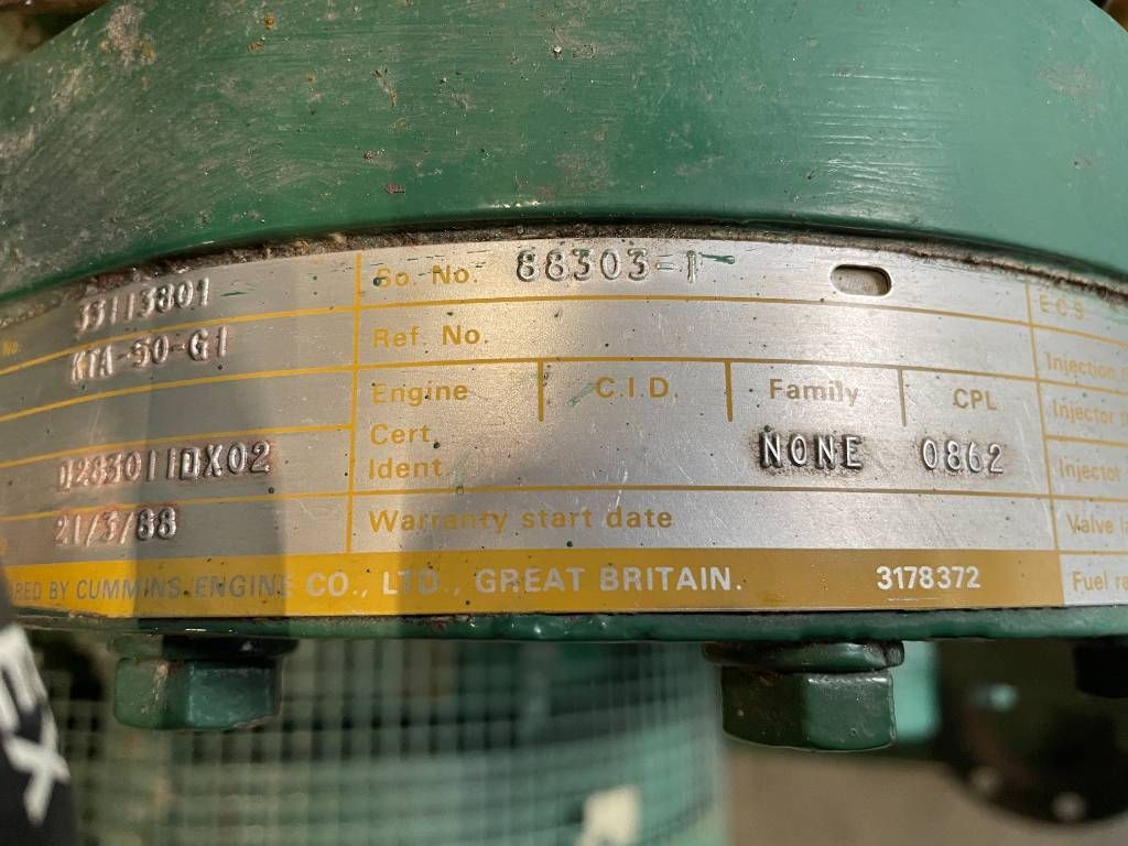 Cummins KTA-50-G1 - 919 kVA used generator - DPX-12657
