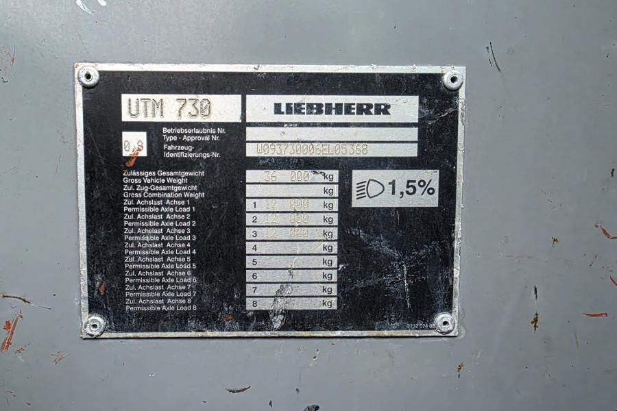 Liebherr LTM1045-3.1 As-Is, Diesel, 6x4x6 Drive, 45t Capaci