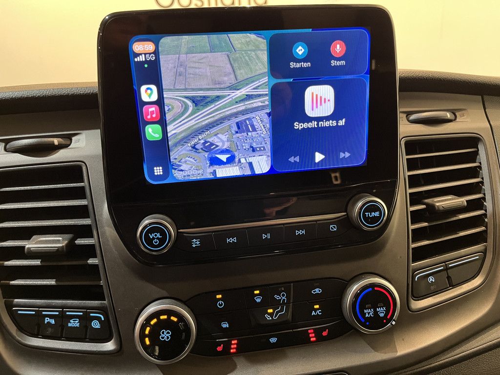 Ford Transit 350 2.0 TDCI L3H3 Trend Servicebus / Inrichting / Euro 6 / Schuifdeur L + R / Oprijplateau / 220V. / Airco / CarPlay / Camera / Trekhaak