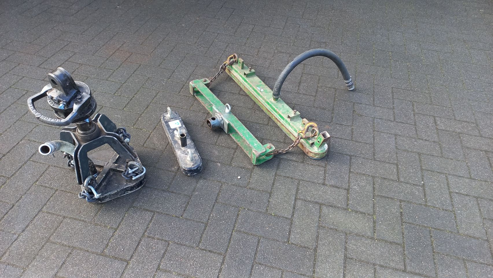 Vacuum nappen met hydraulische rotator