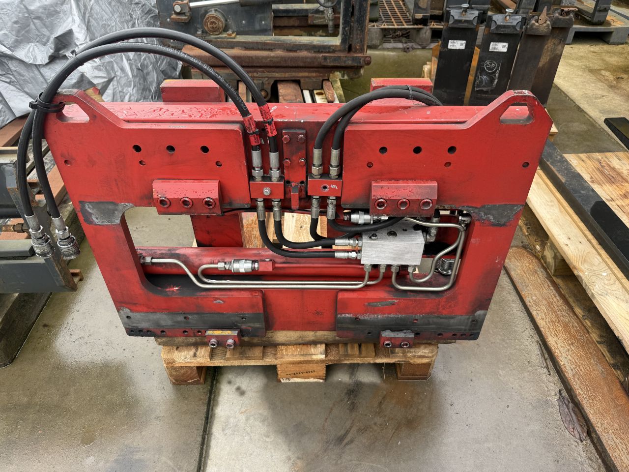 Degelijke 2.5 tons vorkenspreider met Sideshift - buiten bord