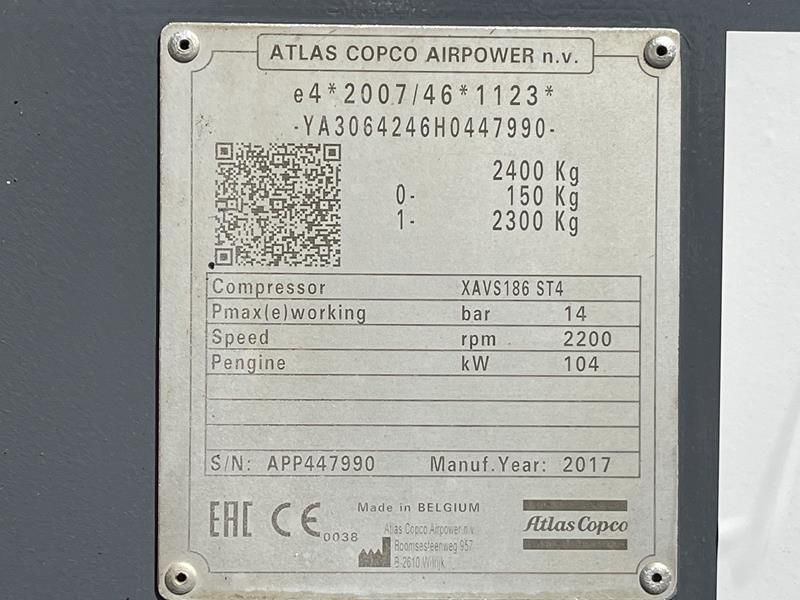 Atlas Copco XAVS 186 JD - N