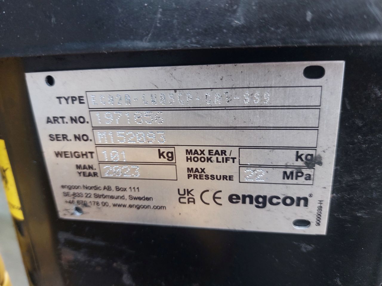 Caterpillar 302 CR met draaikantelstuk