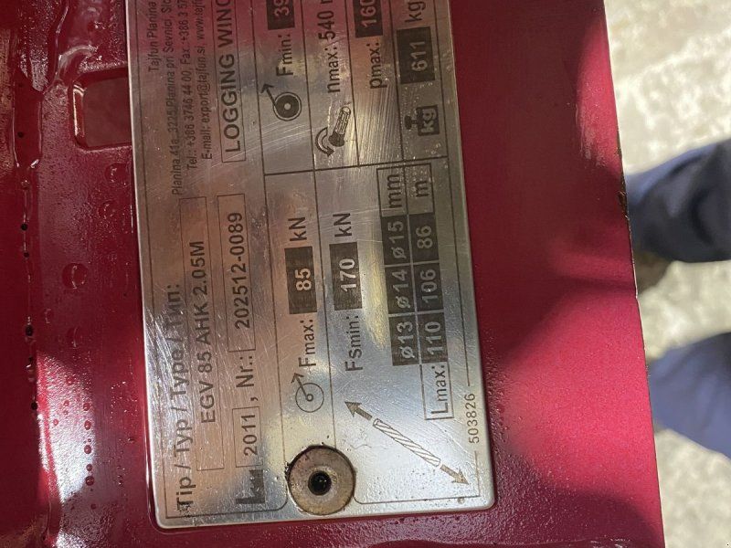 Tajfun EGV 85 AHK 2.05M