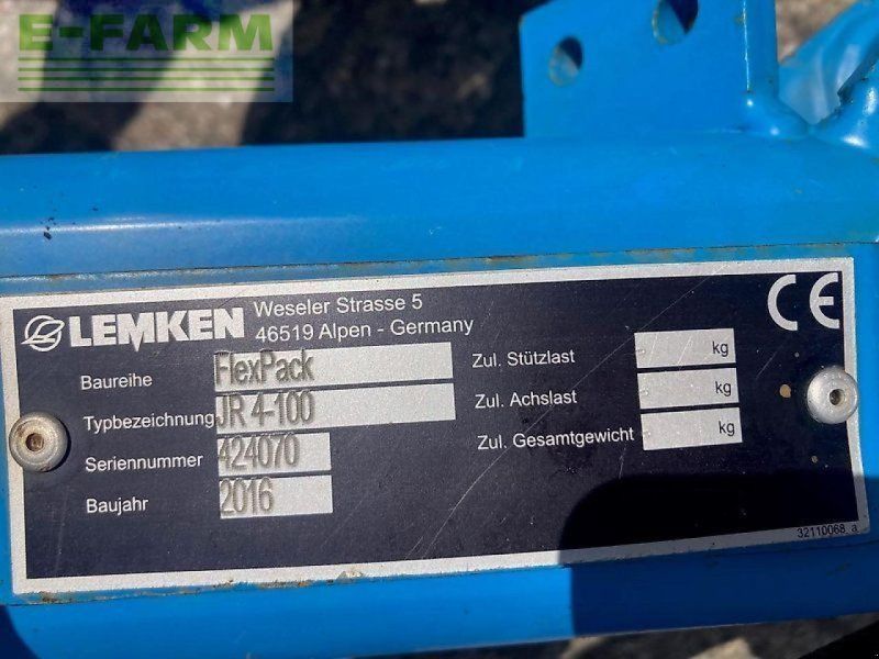 Lemken juwel 7 v 4 n 100 met flexpack
