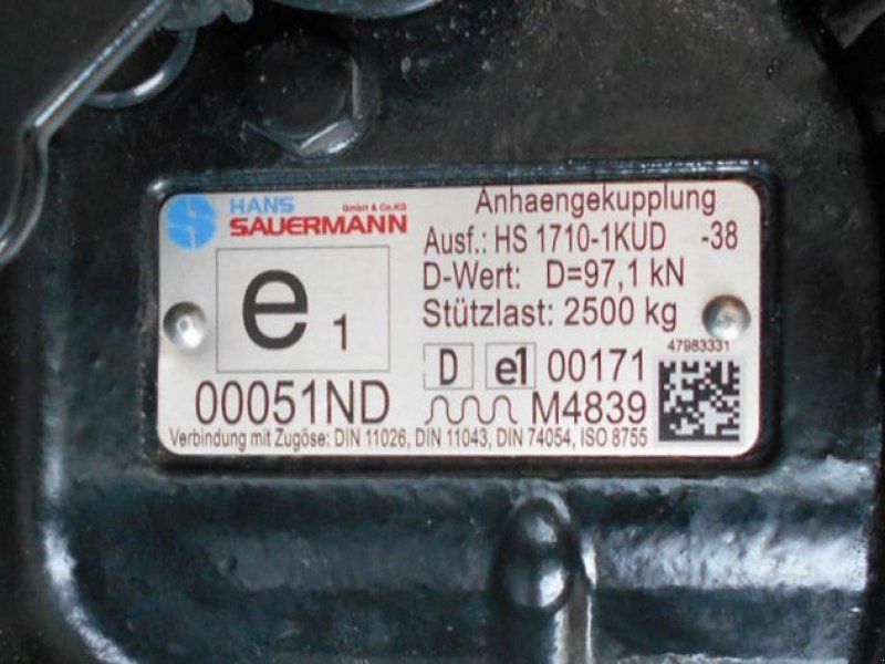 Sauermann Anhängekupplung HS 1710-1KUD