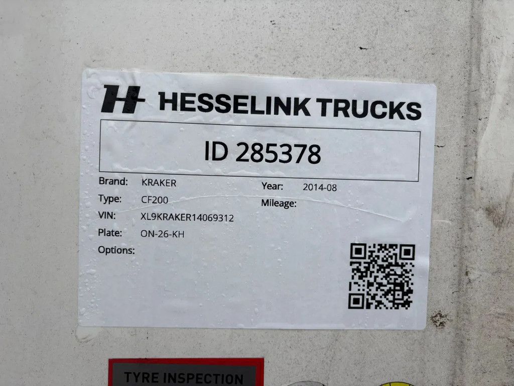 Kraker 92m3 Cargo Floor GMP, Top condition