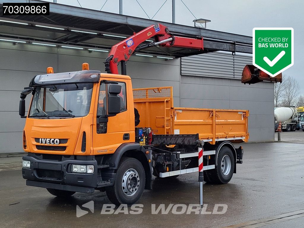 Iveco Eurocargo Eurocargo 190EL25 4X2 LOW Mileage! HMF 1035-K2 Crane 7m3 Tipper Manual Euro 5