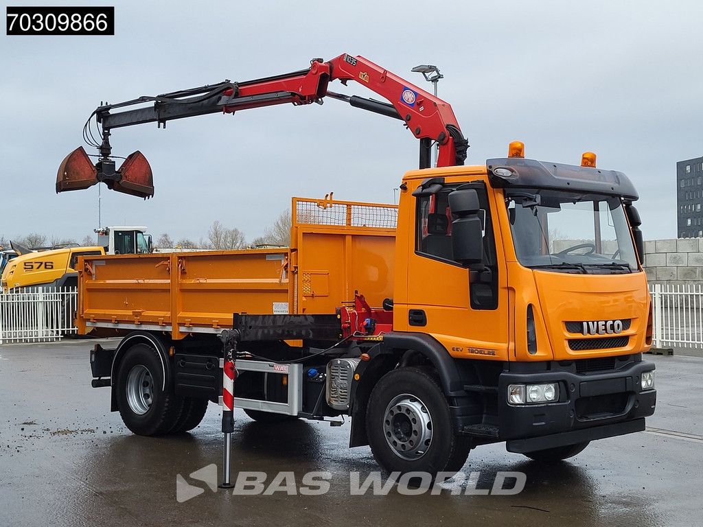 Iveco Eurocargo Eurocargo 190EL25 4X2 LOW Mileage! HMF 1035-K2 Crane 7m3 Tipper Manual Euro 5