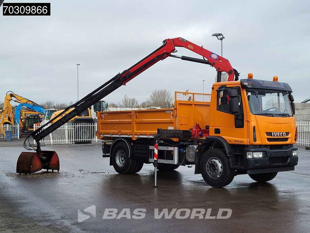 Iveco Eurocargo Eurocargo 190EL25 4X2 LOW Mileage! HMF 1035-K2 Crane 7m3 Tipper Manual Euro 5