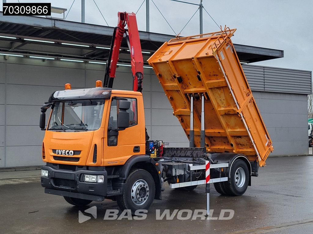 Iveco Eurocargo Eurocargo 190EL25 4X2 LOW Mileage! HMF 1035-K2 Crane 7m3 Tipper Manual Euro 5