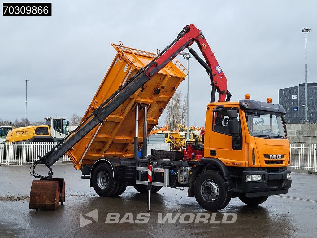 Iveco Eurocargo Eurocargo 190EL25 4X2 LOW Mileage! HMF 1035-K2 Crane 7m3 Tipper Manual Euro 5