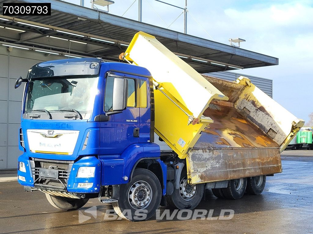 MAN TGS 35.460 8X4 12m3 2-way tipper Steelsuspension Big-Axle Automatic Euro 6