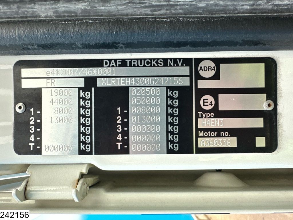 DAF XF 530 EURO 6, Retarder, Manual transmission