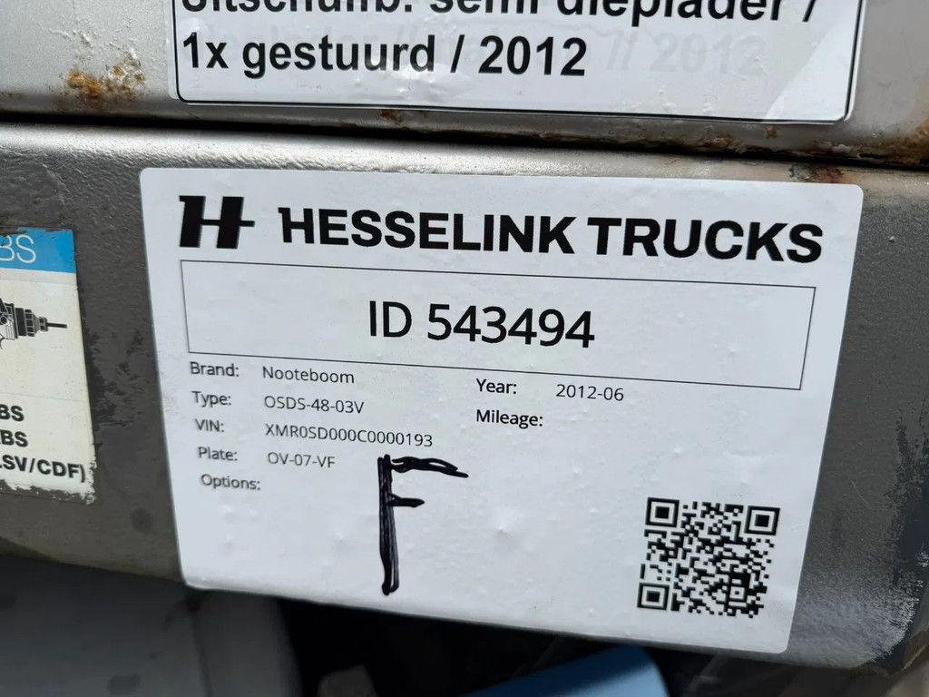 Nooteboom OSDS-48-03V 3AS Semi 6.8M Uitschuifbaar/Extendable, Stuuras APK 06-2026