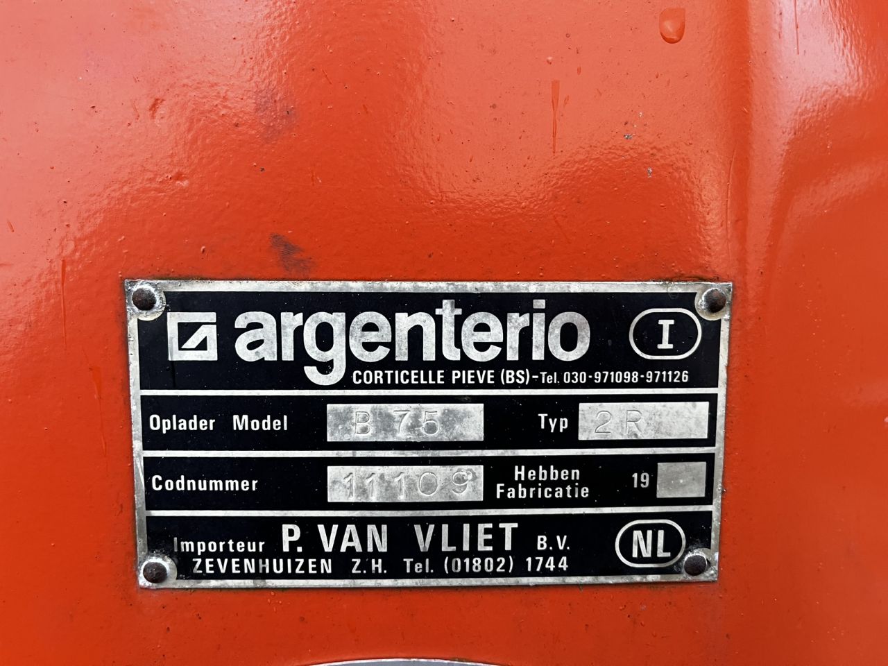 Argenterio B75 getrokken kraan