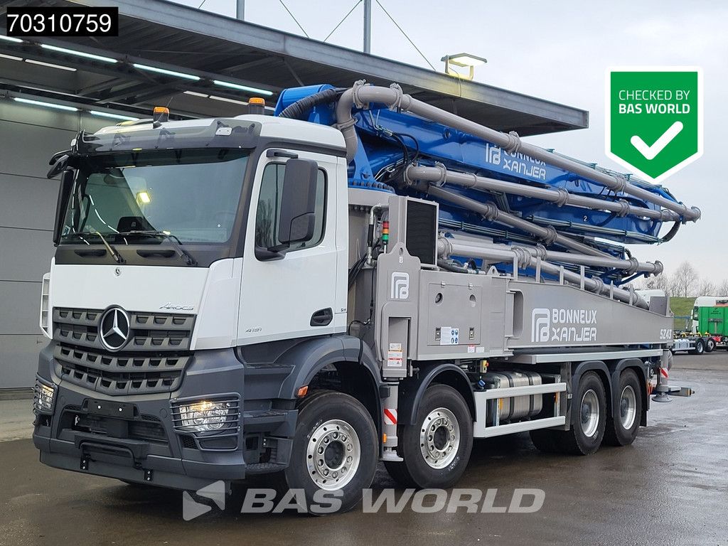 Mercedes Arocs Arocs 4151 8X4 NEW! 36mtrs Bonneux 5Z43 concrete pump Steel suspension Big-Axle Euro 6