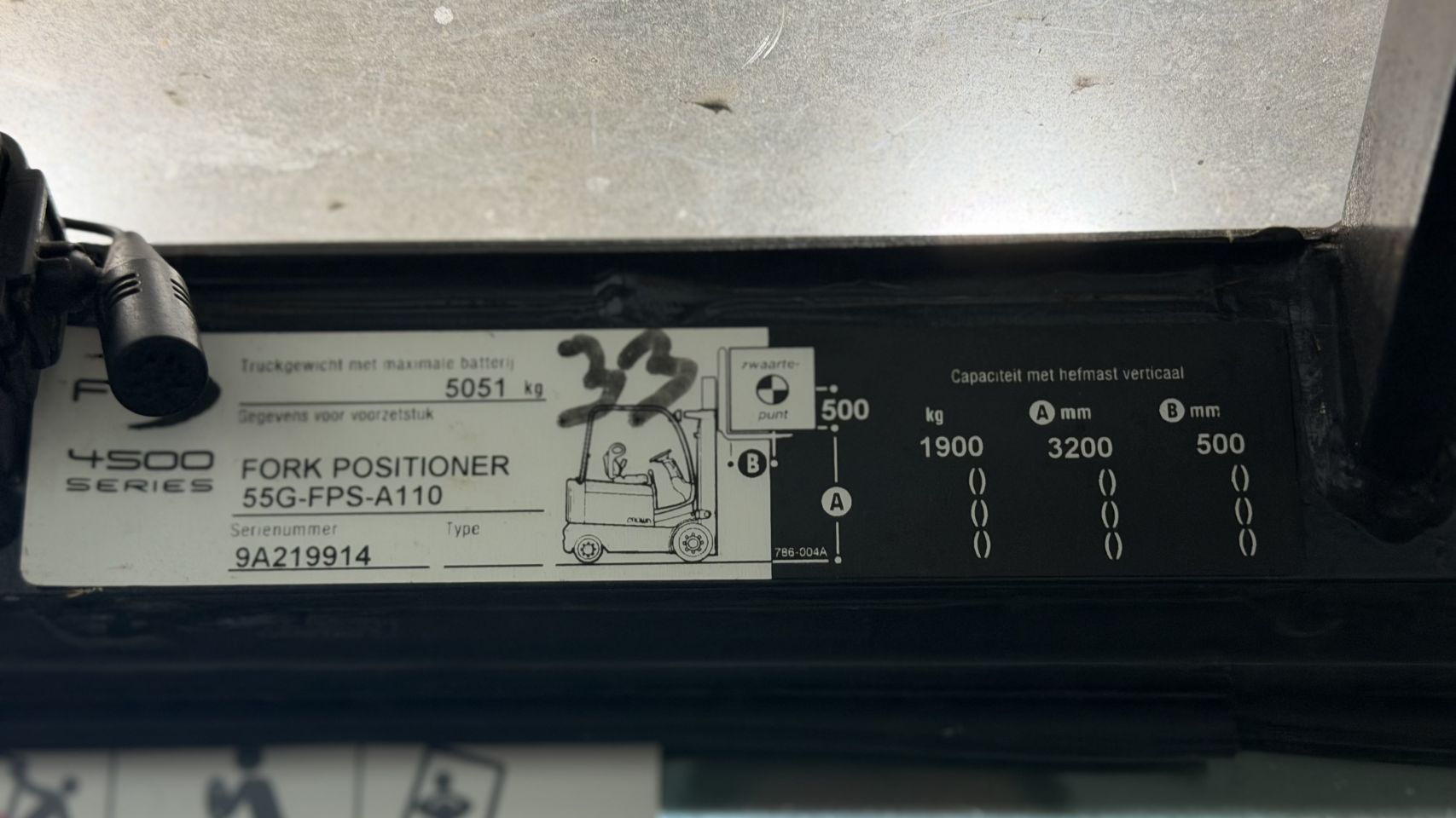 Elektrische heftruck Crown FC4525-2.0, Vorkversteller - Sideshif