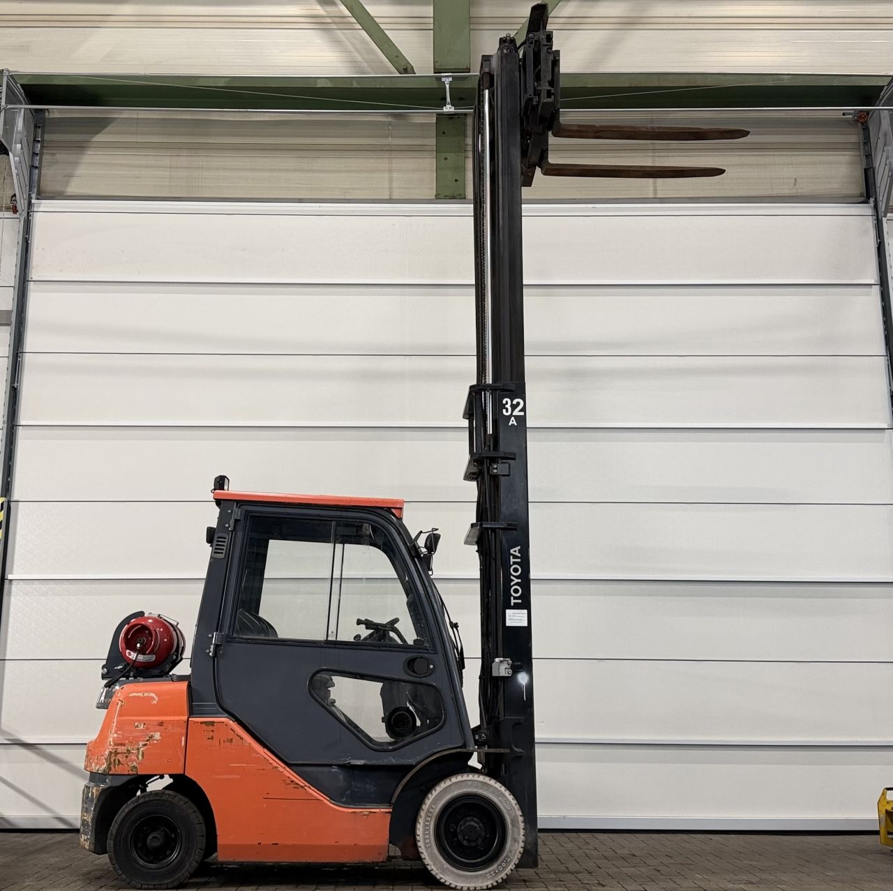 LPG heftruck Toyota 02-8FGF25, Vorkversteller - Sideshift