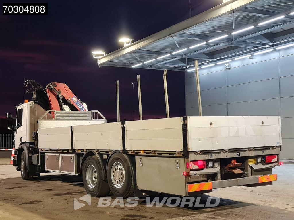 Scania P P360 6X2 HMF 1820-K4 Kran Crane Lift+Steering Axle Air Suspension Euro 6