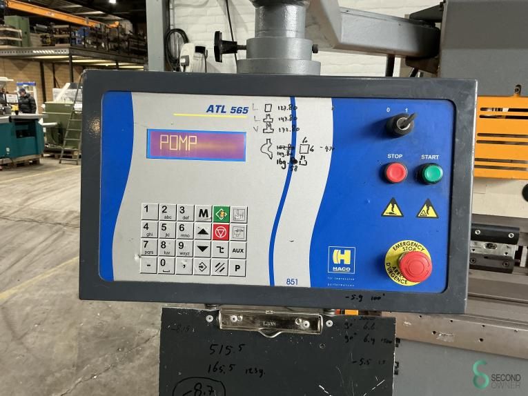 Press brakes HACO PPM 36100, 3600mm x 100t 2011